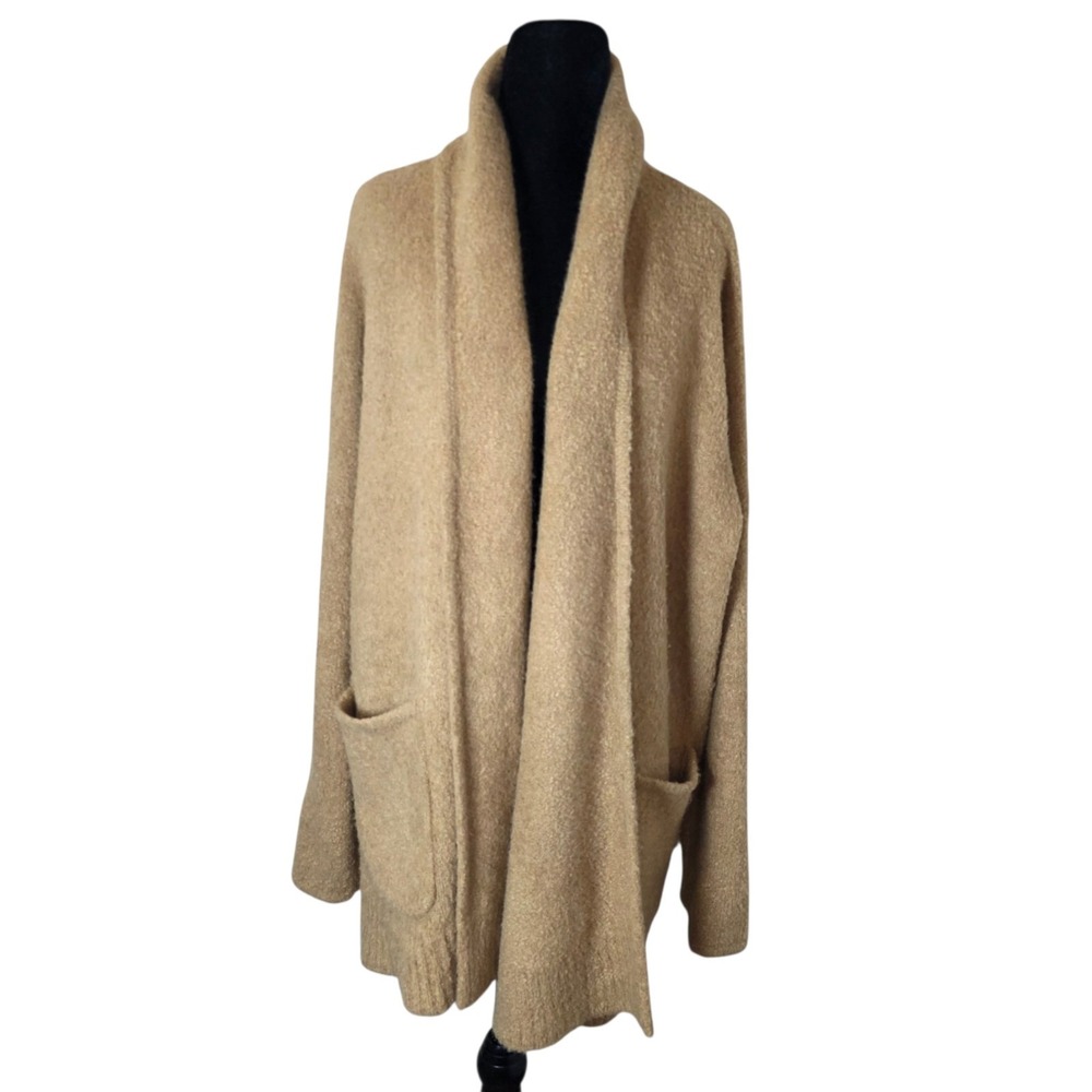 Madewell Womens XL Brown Gallatin Long Cardigan Sweater Open Front Coastal Boho